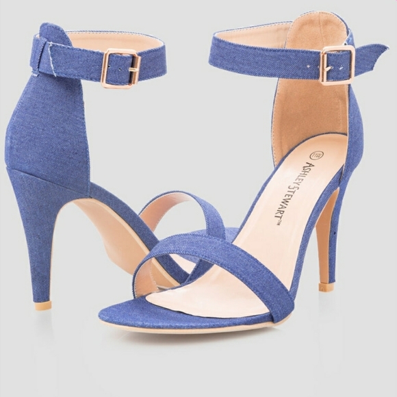 Ashley Stewart Shoes - Denim Strappy Sandal